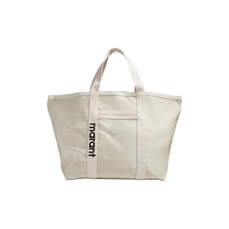 ISABEL MARANT Canvas Bag, Tote Bag, Shopping Bag, Handbag Women's Beige-0