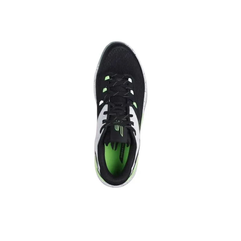 Skechers SKX Anti Slip Wear Resistant Low Top Basketball Shoes Men's Black White-3