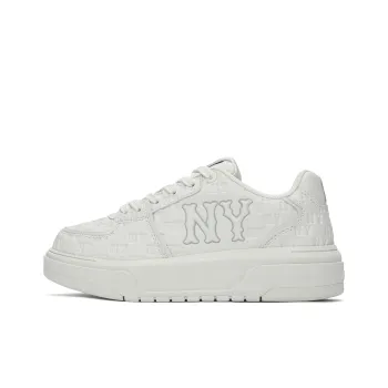 MLB Chunky Liner Anti Slip Wear Resistant Low Top Casual Shoes Unisex White