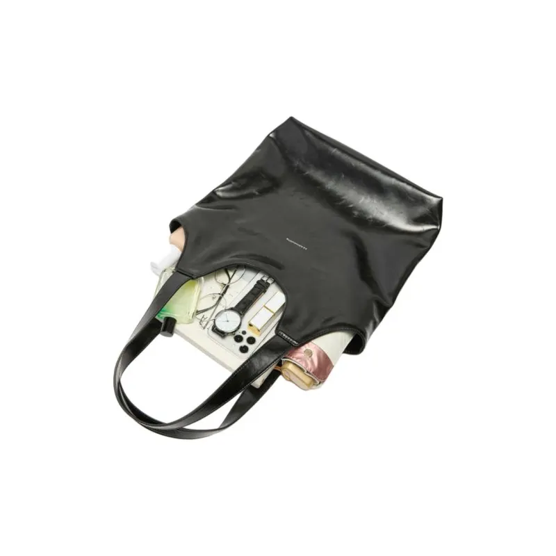Three Blessings PU Small Square Bag Handbag, Shoulder Bag Medium Size Women's Brown/Black-3