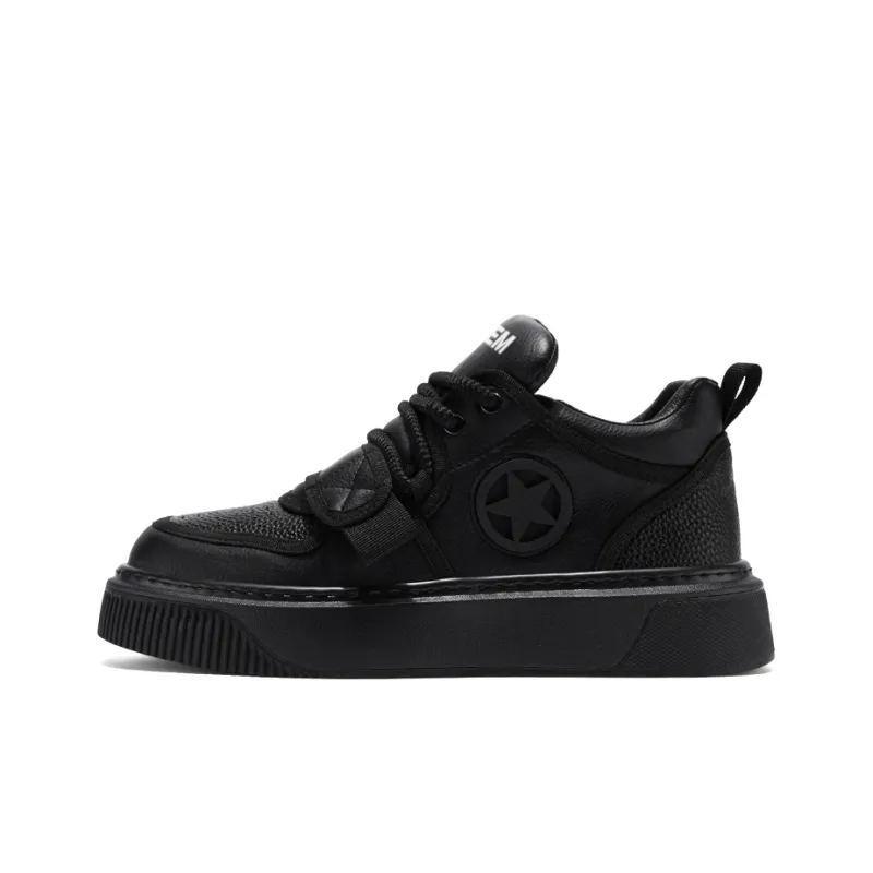 JKEM Cushioned Wear-Resistant Height Increasing Mid-Top Skateboard Shoes Men's-10