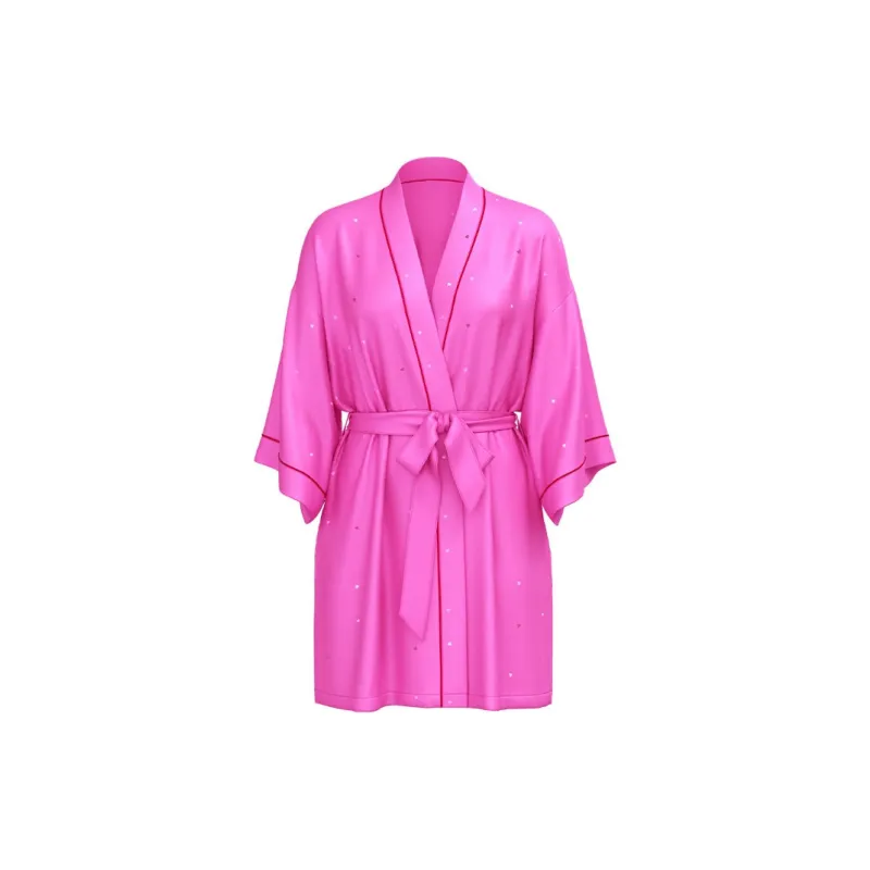 Victoria's Secret Pajama Robe Women's Bright Pink-0