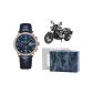 Rose Case Blue Dial Blue Strap-Gift Box Set