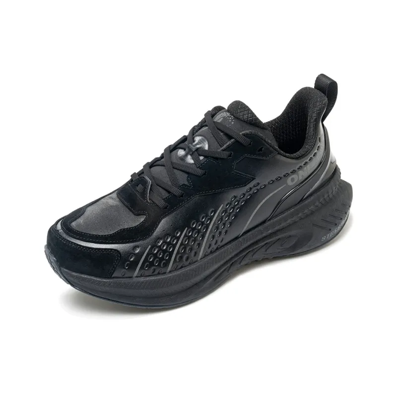 ONEMIX Cushioning Anti Slip And Wear Resistant Low Top Casual Running Shoes Unisex Mercedes Benz Black-1
