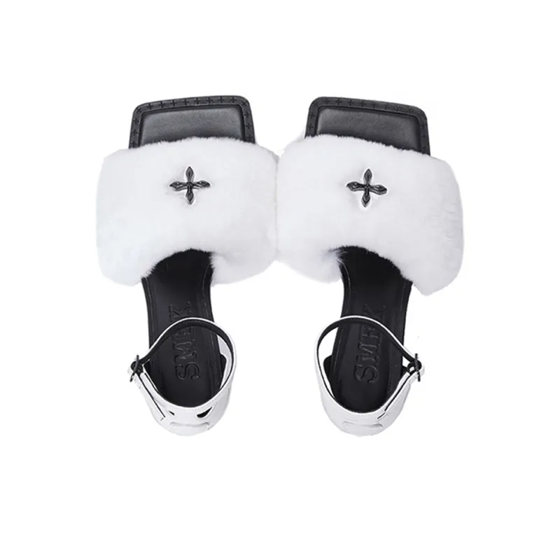 SMFK Stylish Sandals Women's Sky ⽩-2