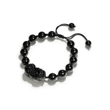 JINGCHENGGOU Obsidian Bracelets Unisex