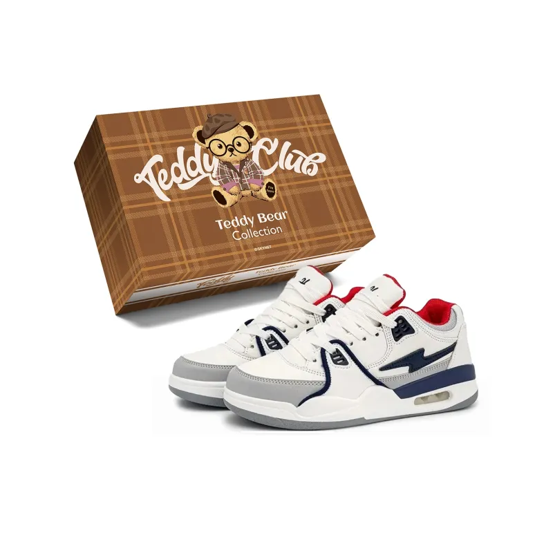 Teddy Bear Collection Anti Slip Wear Resistant Low Top Skateboard Shoes Unisex-8