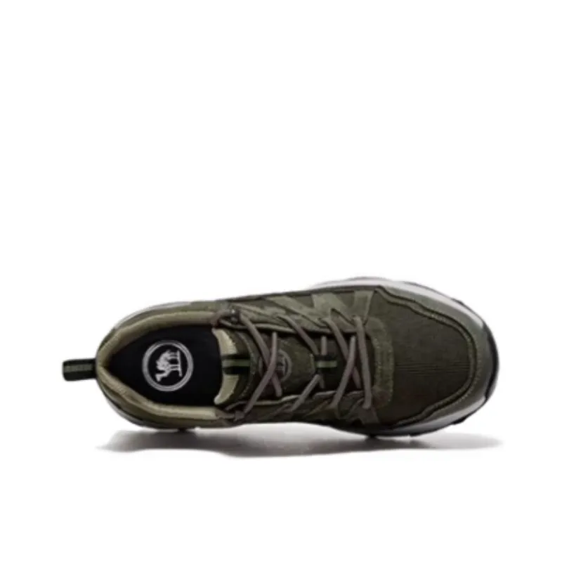 CAMEL Anti Slip Wear Resistant Low Top Trekking Shoes Men's Green-4