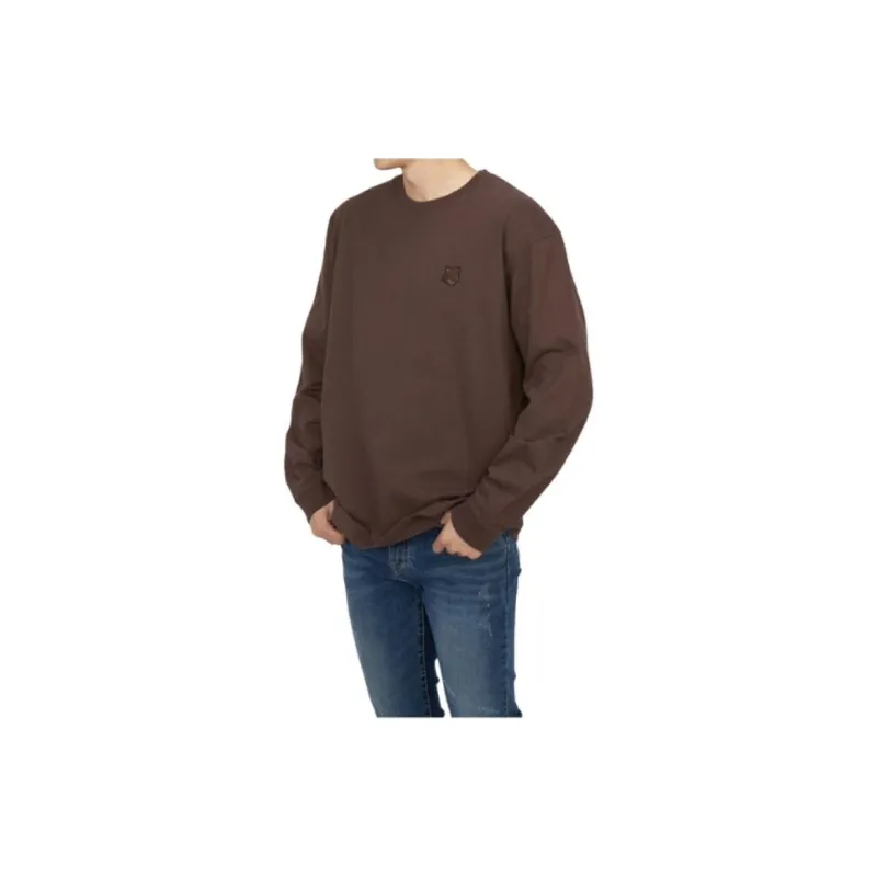 Maison Kitsune Sweatshirt Men's Brown-4