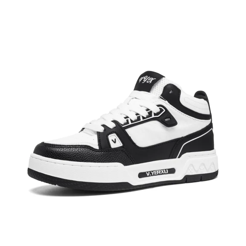 V.YERXU Coverage Slip Resistant Cushioning Abrasion Resistant Lightweight Support Mid Top Skateboard Shoes Unisex-8