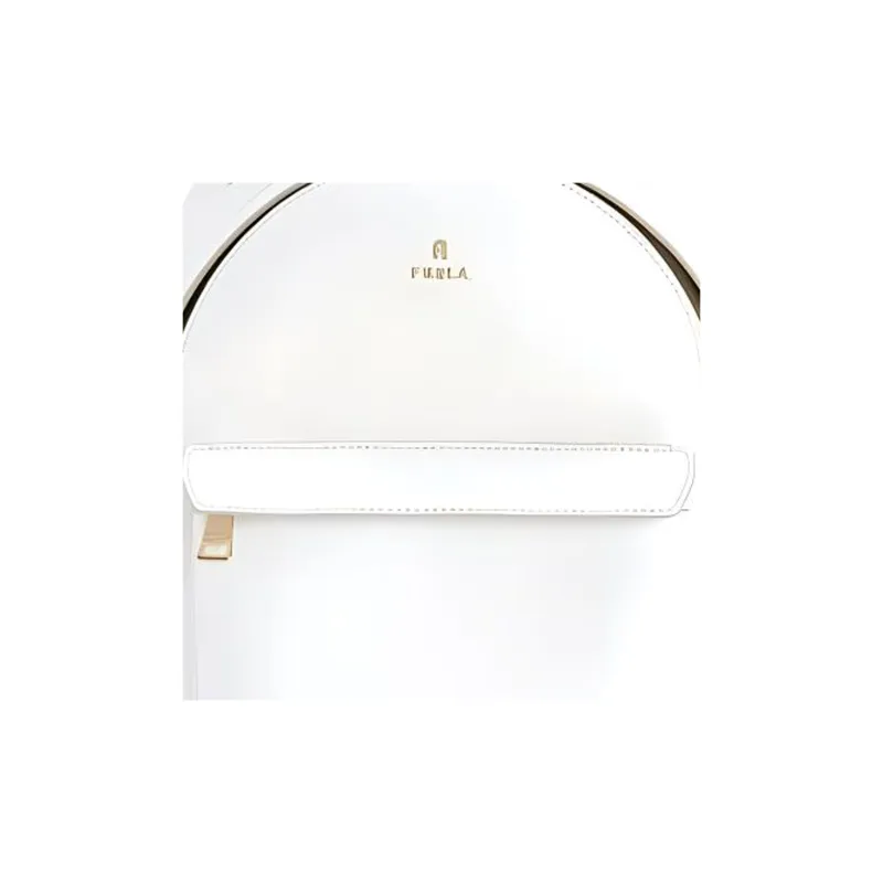Furla Leather Backpack Regular Women's White-3