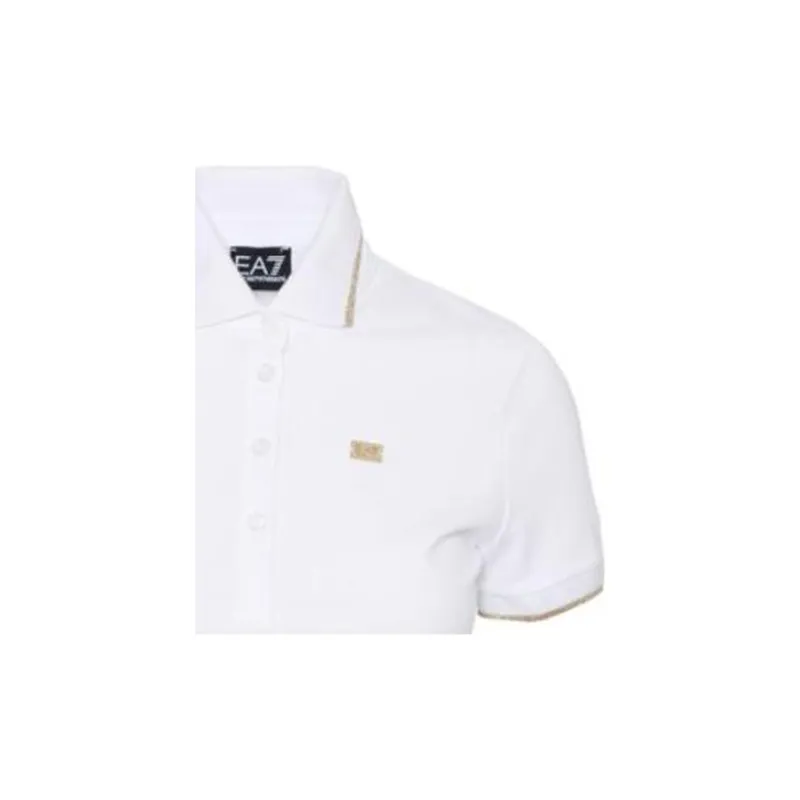 EMPORIO ARMANI EA7 Polo Shirt Women's White-4
