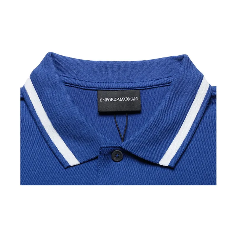 EMPORIO ARMANI Polo Shirt Men's Royal Blue-4