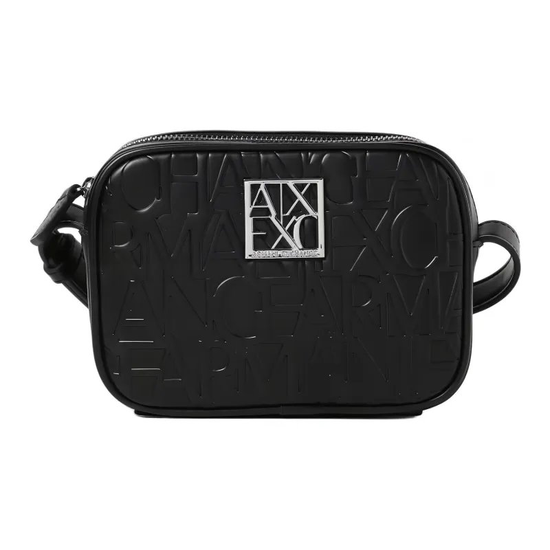 ARMANI EXCHANGEAE Polyester Shoulder Bag, Crossbody Bag Small Size Women's Black-0