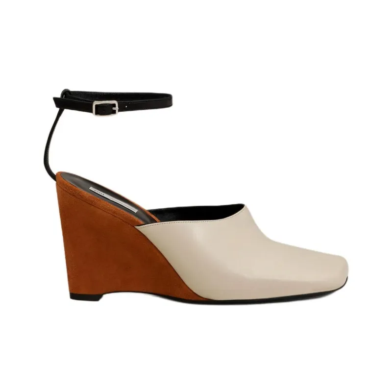 AMIPARIS Wedge Heel High Heels 8.5cm Women's White-1