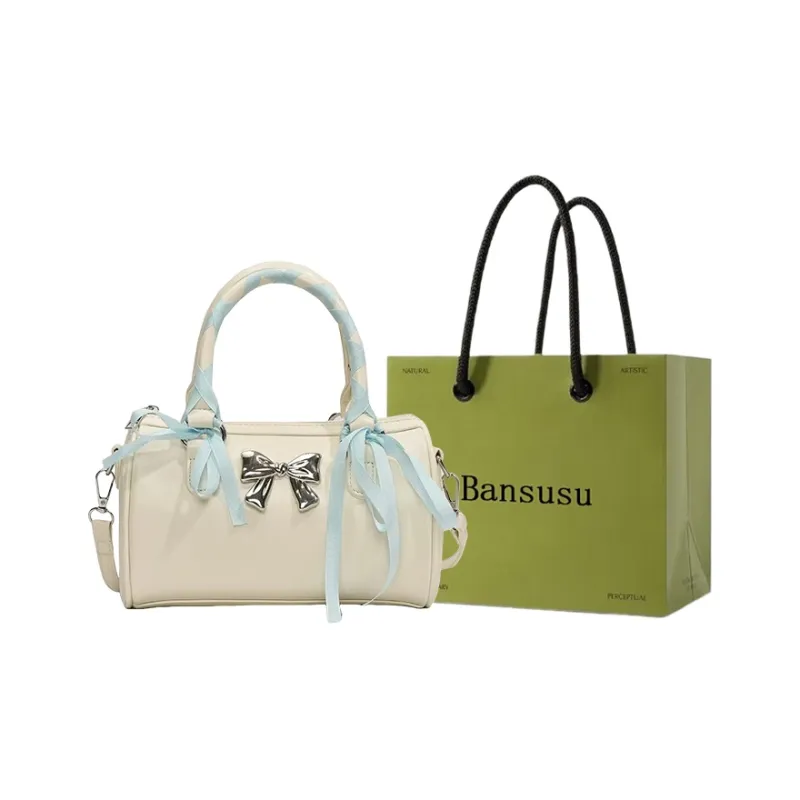 Bansusu PU Crossbody One Shoulder Handbags Women's Pink/Blue/White/Black-12