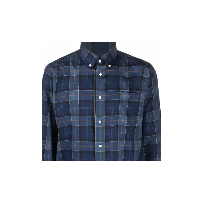 BARBOUR Tartan-print Button-up Shirt-4