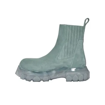 RICK OWENS/RO Bozo Short Chelsea Boots Women's Green
