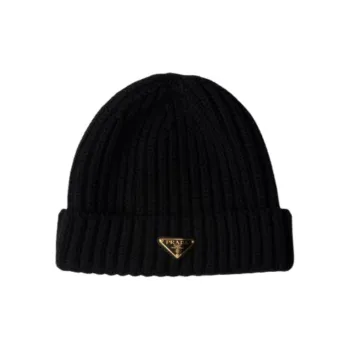 PRADA Wool Beanies Unisex Black