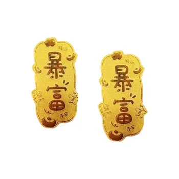 LINGJIE Gold Foil Pendants Unisex