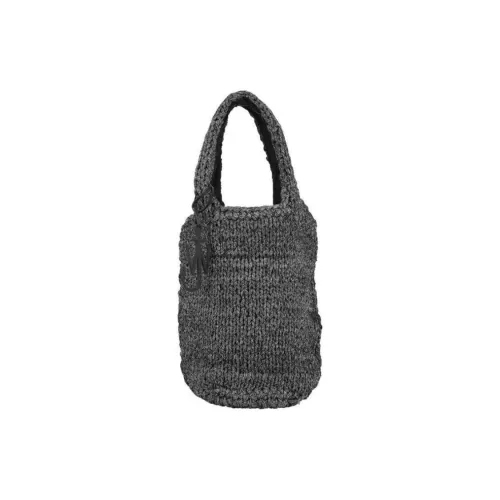 JW Anderson Cotton With Cow Leather Handbag Women's Gray