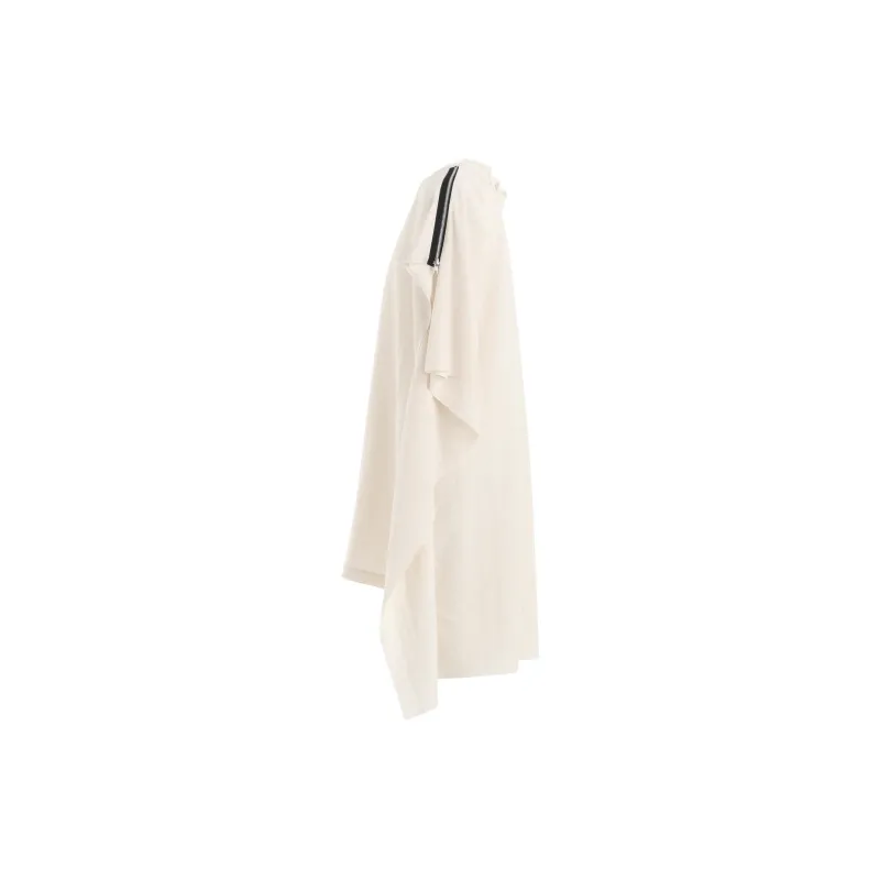 Yohji Yamamoto LIMI Feu FW24 Short Sleeved Dress Women's Light Umber-2