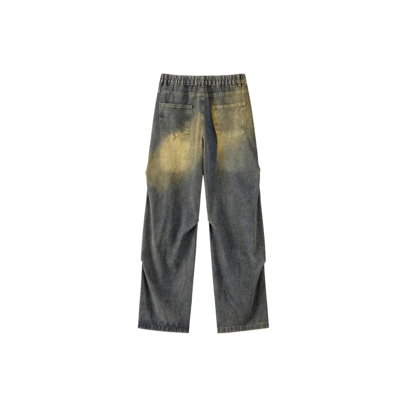 PAINT STAIN Jeans Unisex Dark Purple-42