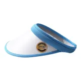 White+Sky Blue Edge (Brim 12cm)
