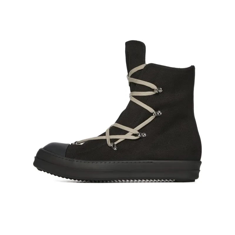 Rick Owens DRKSHDW Hexa High Top Skateboard Shoes 3.5cm Women's Black-0