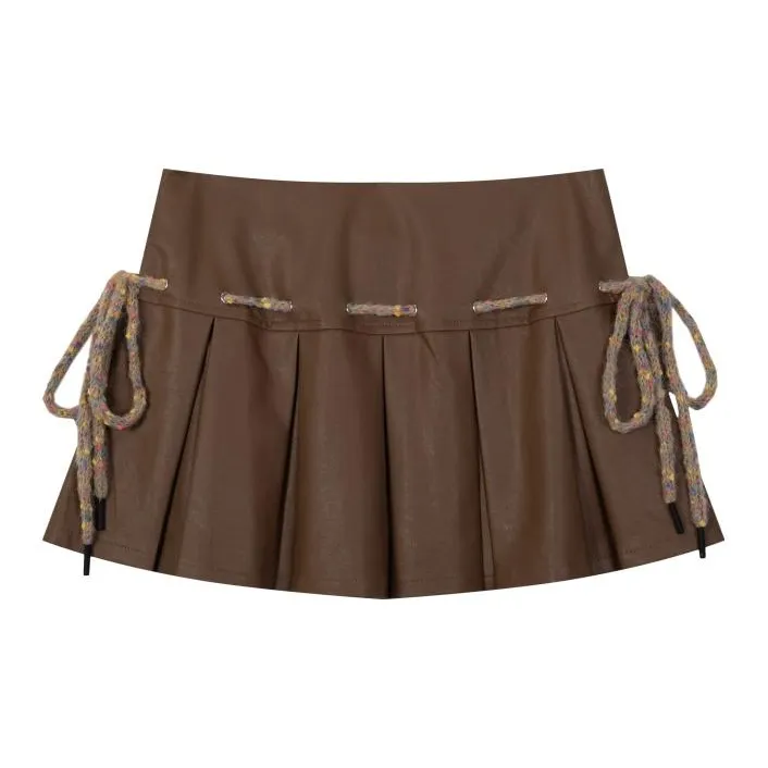 CUWU Leather Short Skirts Women's-1