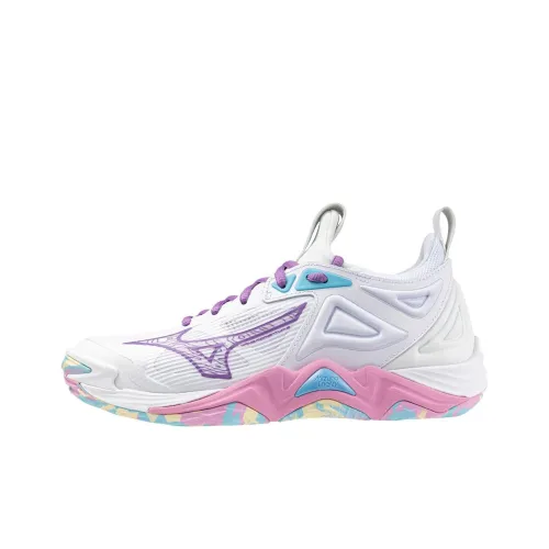 Mizuno Wave Momentum 3 Wear Resistant Low Top Casual Shoes Women's White