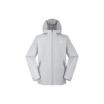 THE NORTH FACE Hiking Waterproof And Windproof Windbreaker Jacket Men's Starlight Gray