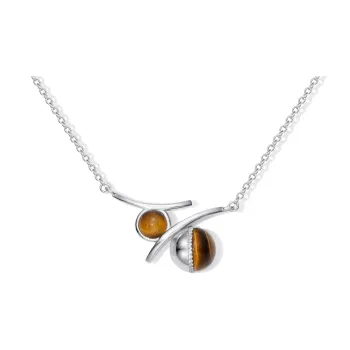 HUSSAIN Tiger's Eye Stone Necklaces Women's