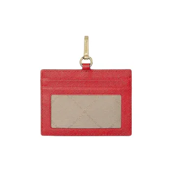 MICHAEL KORS Jet Set Travel Saffiano Leather Card Holder Women's Bright Red
