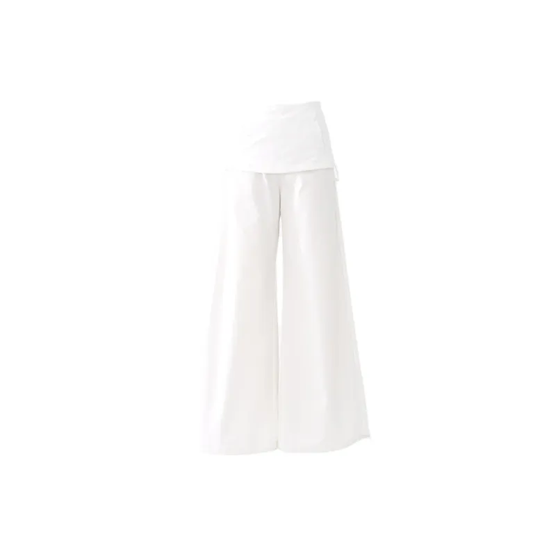 Rose Casual Pants Women's White-4