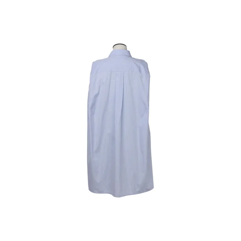 Sacai Box Pleat Detailed Sleeveless Shirt Dress-1