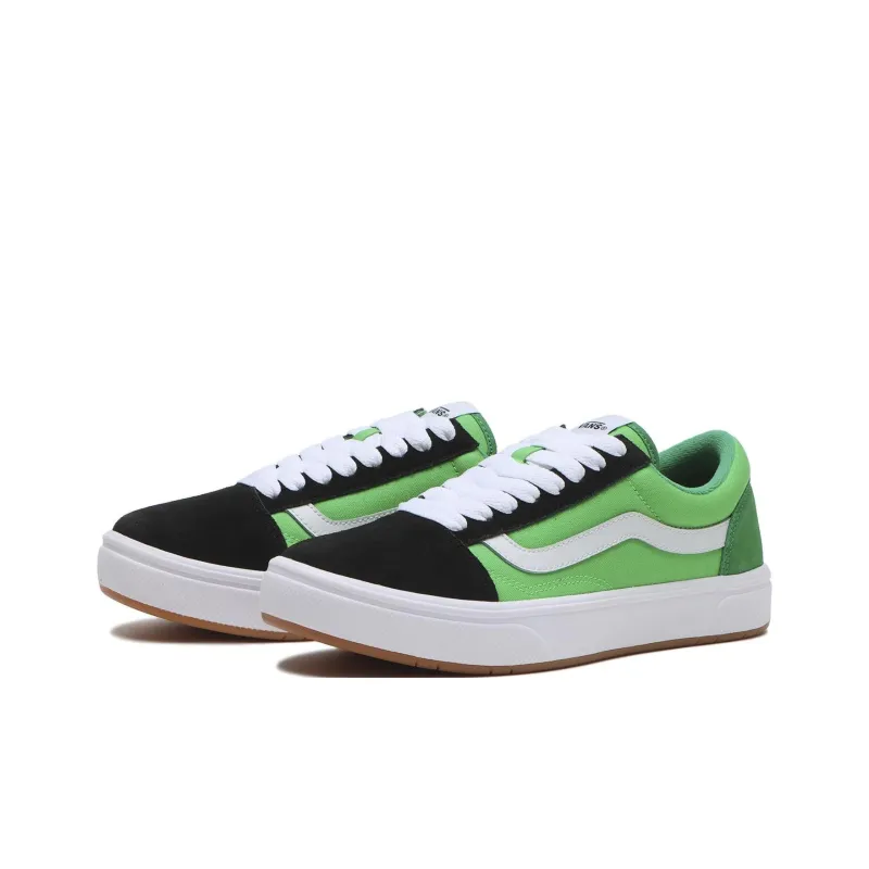 MIN NANO x Vans New Jazz Anti Slip Wear Resistant Low Top Skateboard Shoes Unisex Green Black-2