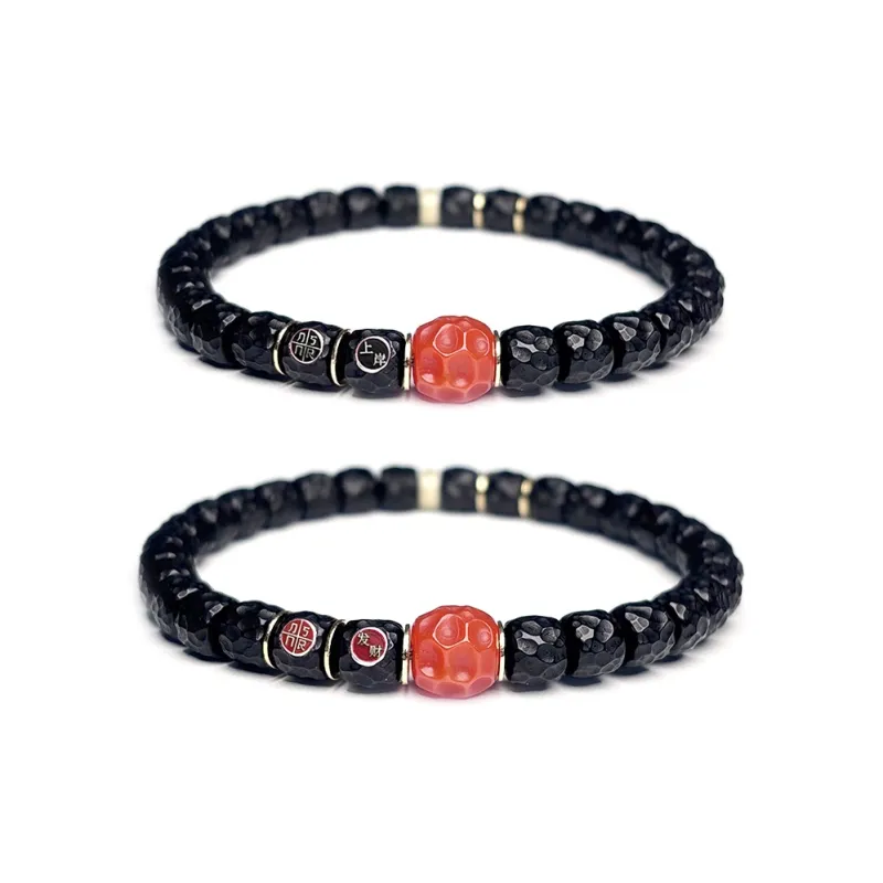 MOUNTAINS AND MANS Coconut Shell Beads New Chinese Style Prosperity And Good Luck Beaded Bracelet Unisex-7