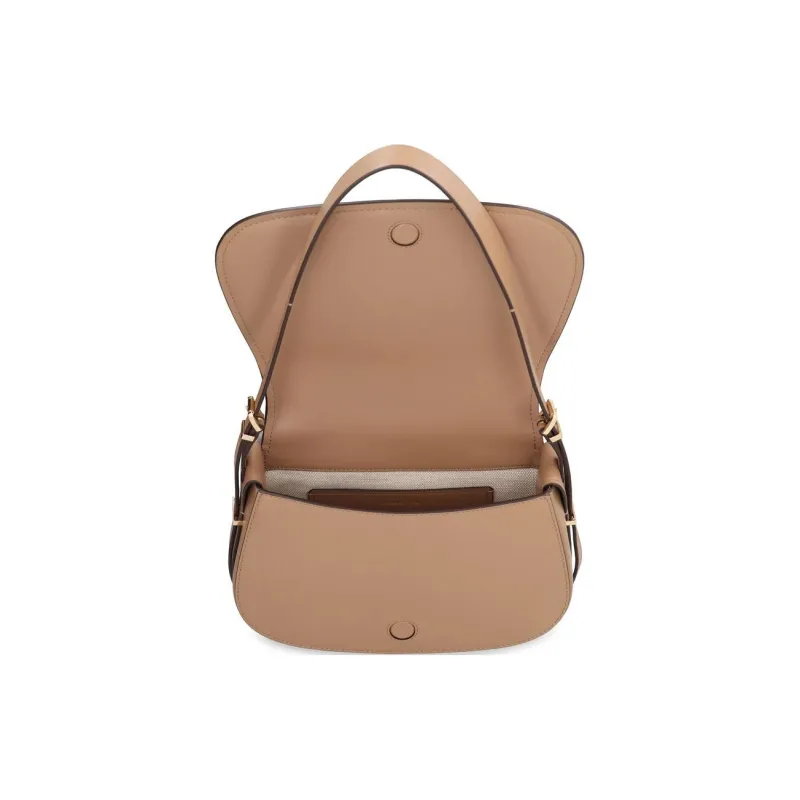 MICHAEL KORS MMK Cow Leather Shoulder Bag Women's Light Brown-3