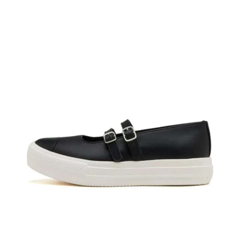 Converse All Star Light Anti Slip Wear Resistant Low Top Skateboard Shoes Women's Black-0