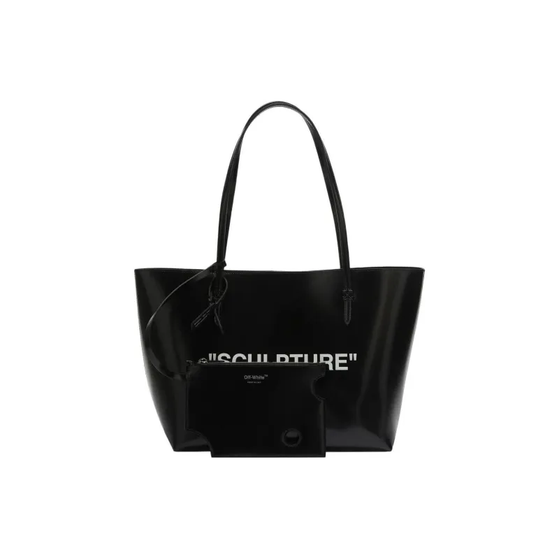 OFF WHITE Calfskin One Shoulder Handbags Women's Black-1