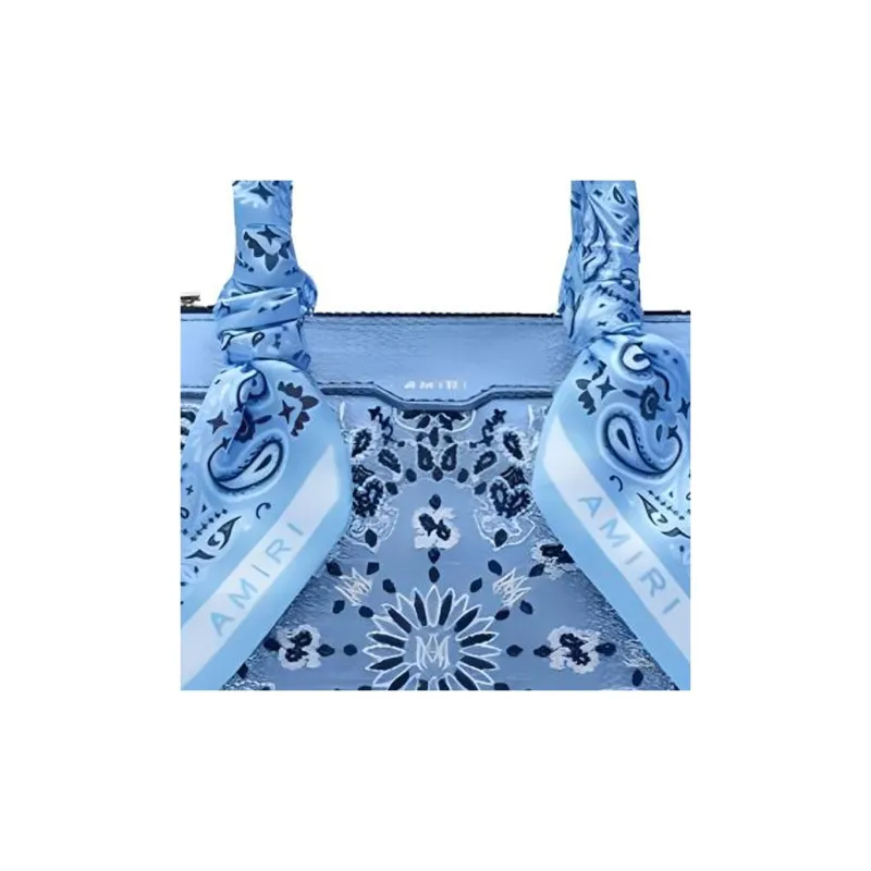 AMIRI Micro Triangle Bag 'Natural/Denim'-2