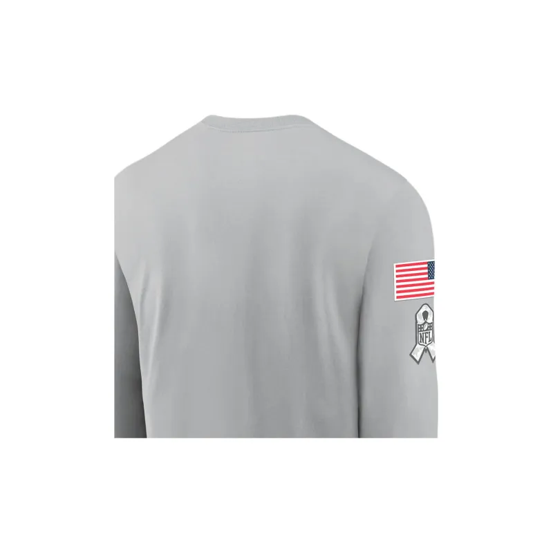Nike Los Angeles Rams Salute To Service Mascot Edge Legend Men's Nike Nfl Long Sleeve T Shirt-3