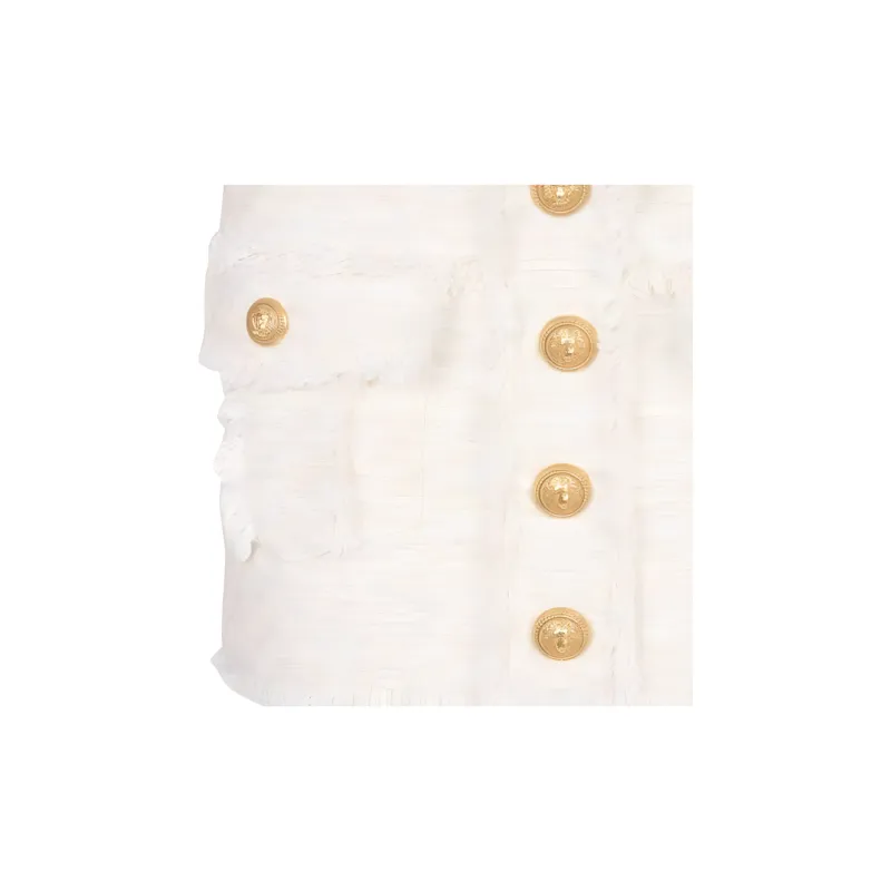 BALMAIN Tweed Mini Skirt-4