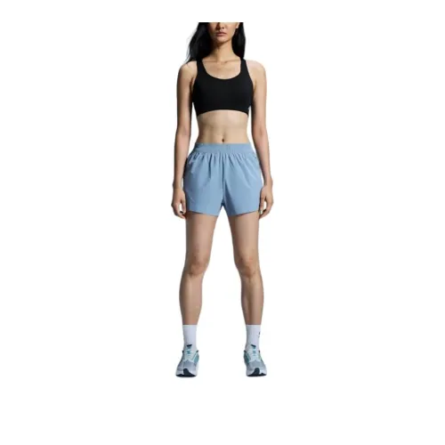 On Sports Shorts Women's Light Gray Blue