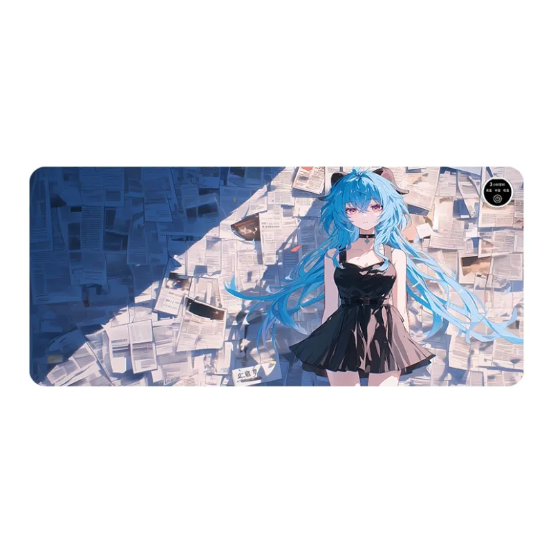 GULAN Newspaper Dimension Girlish Mouse Pad Extra Large Heating Desk SJC860 869 For Students Dormitory Office Writing-3