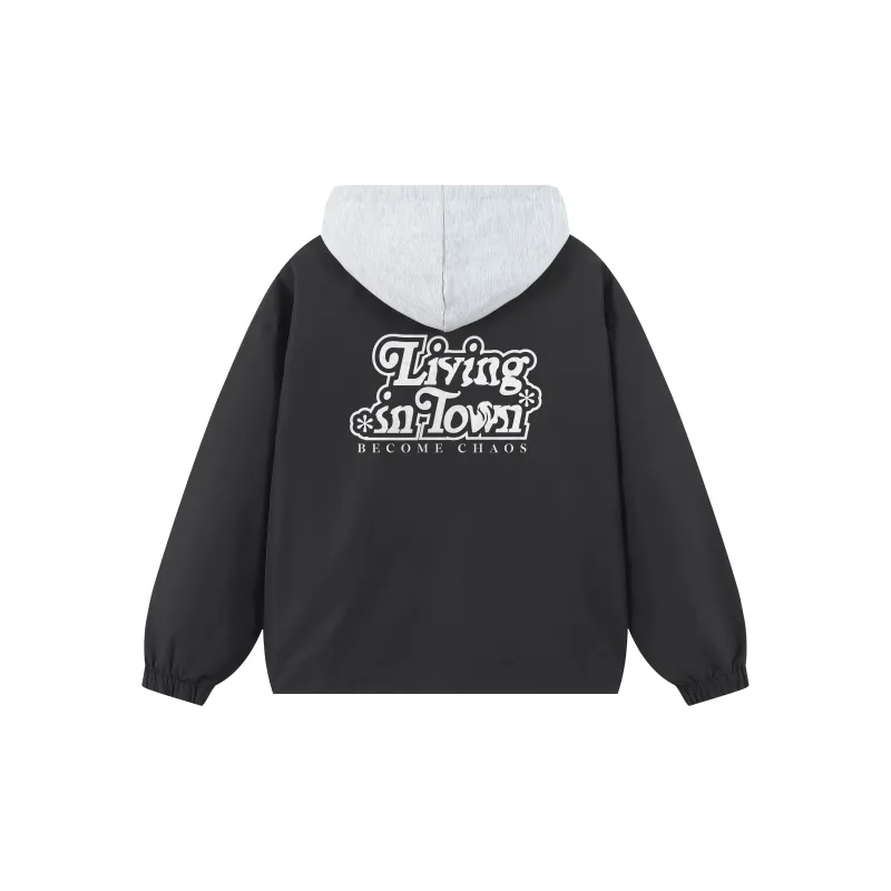 LIVINGTOWN Jacket Unisex Beige Blue-3