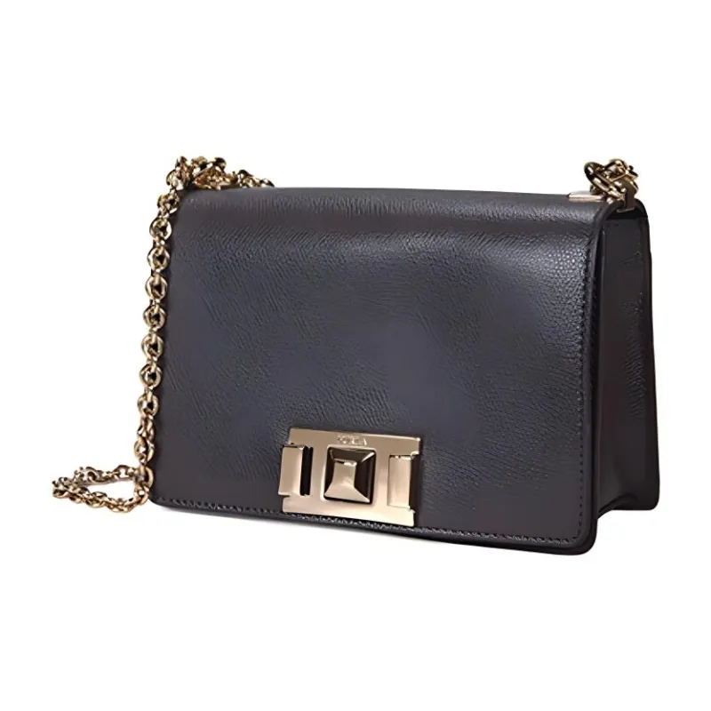 Furla Mimi Collection Cow Leather Crossbody Bag, Shoulder Bag Mini Women's Black-1