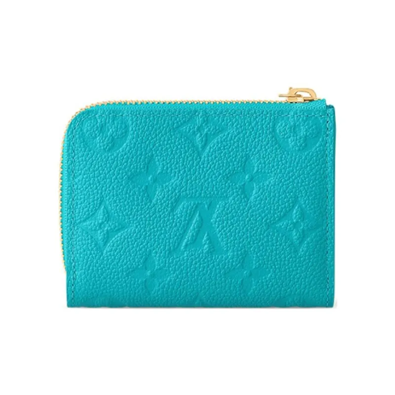 LOUIS VUITTON Takashi Murakami Village Co-Financing Cow Leather Wallet Women's Blue-2