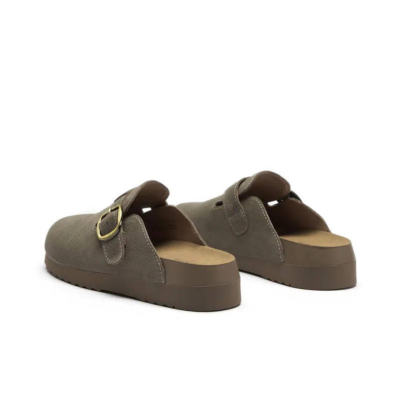Hotwind Pinecone Grey Series Rubber Sole Abrasion Resistant Slip Resistant Wrap toe Slippers Women's-3